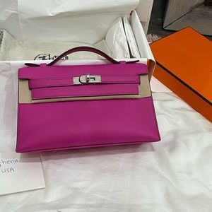 ❌❌ SOLD ❌❌ Kelly Pochette Magnolia PHW